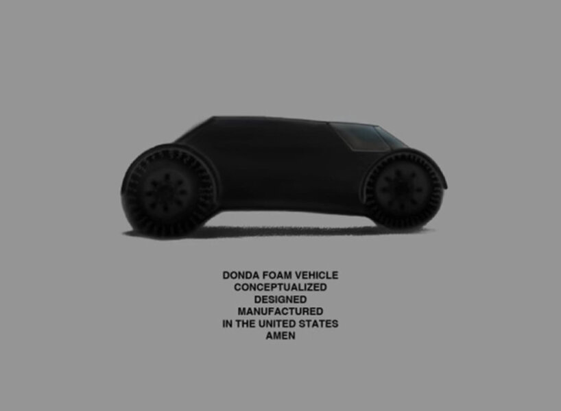 concept foam car of kanye west might go into production with tesla