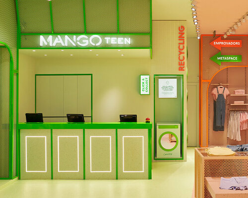 analog meets metaverse inside barcelona's new and surreal mango teen store