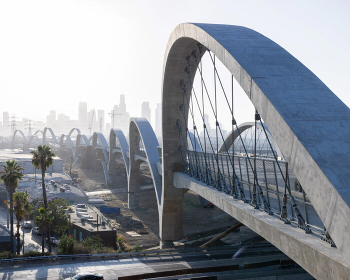 michael maltzan's gracefully arching viaduct dances as 'ribbon of light' through LA