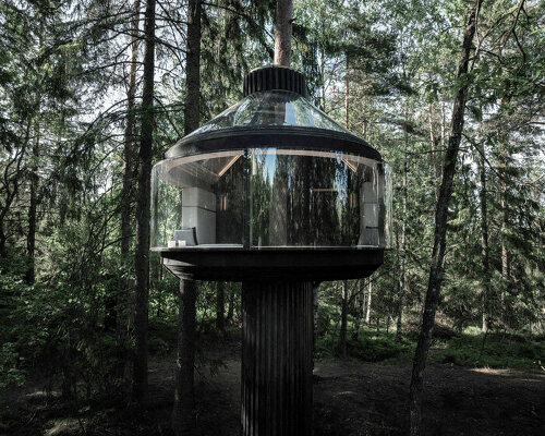 polestar builds KOJA treehouse in forested finland to reimagine sustainable travel