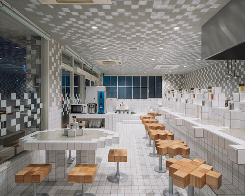 07BEACH completes ramen shop inspired by old video games in okinawa, japan