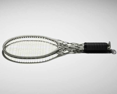 designed by AI, 'hìtëkw' tennis racket is a modern twist to the gear's classic design