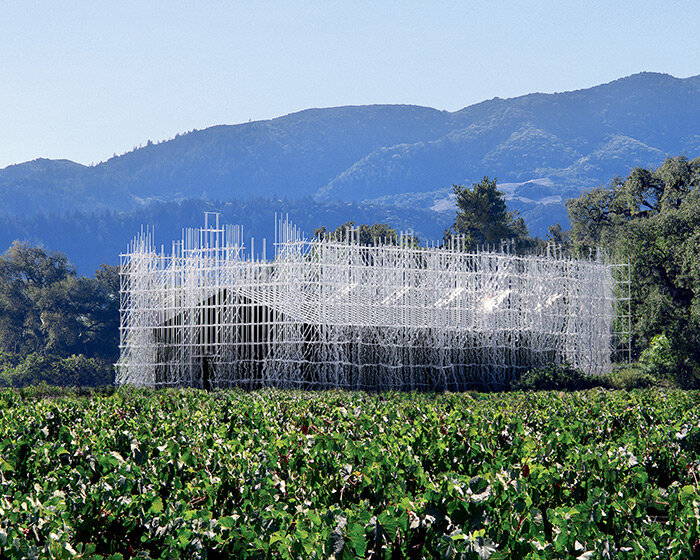 atelier jørgensen's trailside winery is a constructivist abstraction of the napa valley barn