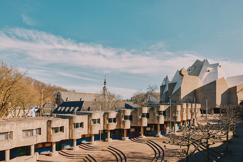 david altrath captures brutalist neviges church with crystal-like roof