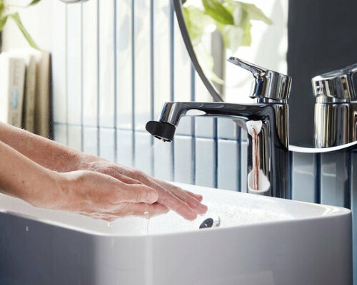 dual-mode IKEA ÅBÄCKEN tap nozzle limits flow to reduce water consumption