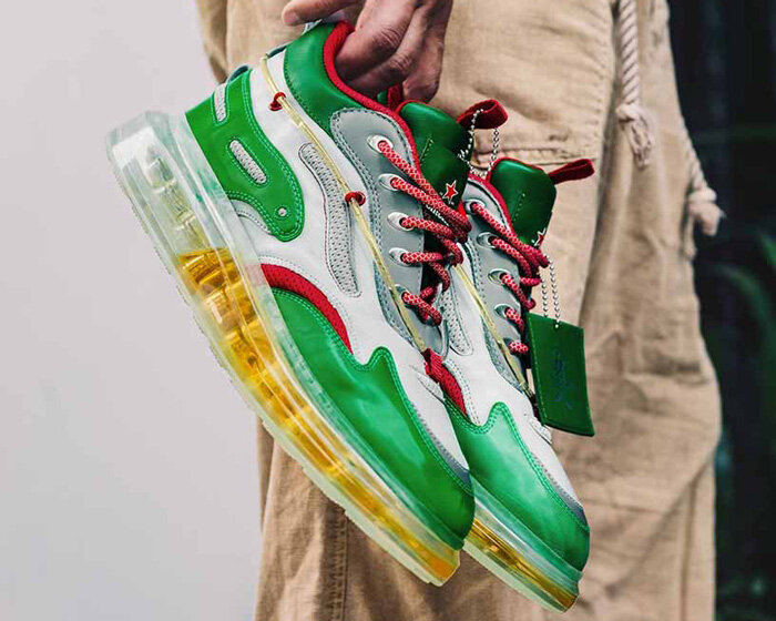 limited-edition heineken sneakers are injected with beer that you can drink on the go