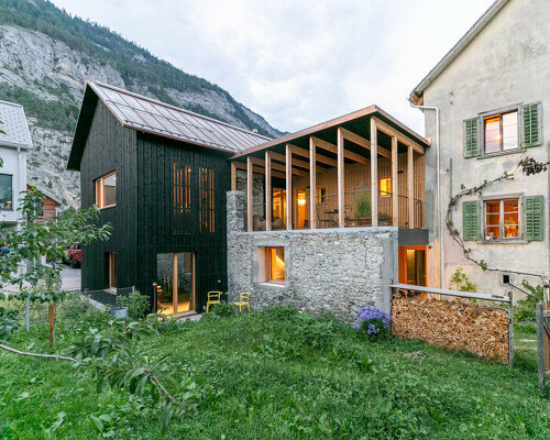 modunita architects harmonizes old and new with alpine 'diethelm house'