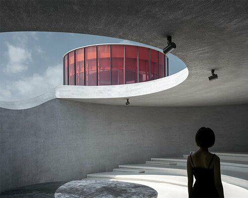 wutopia lab's monologue art museum in china offers an escape from worldly distractions