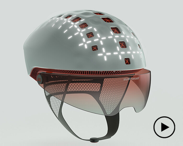 smart bike helmet integrates 3D printed nylon shell and high-tech app-controlled features