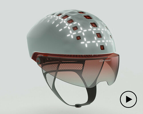 smart bike helmet integrates 3D printed nylon shell and high-tech app-controlled features