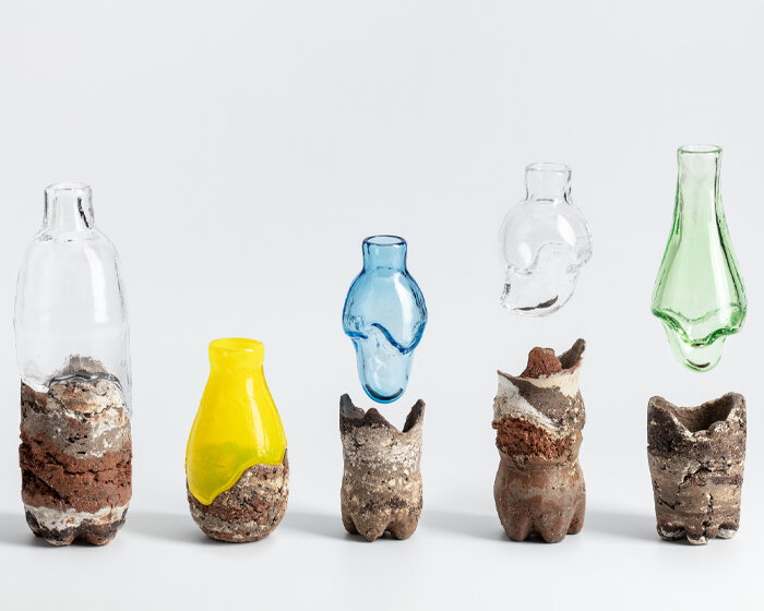 yusuké y. offhause reimagines plastic bottles as semi-archaic pieces