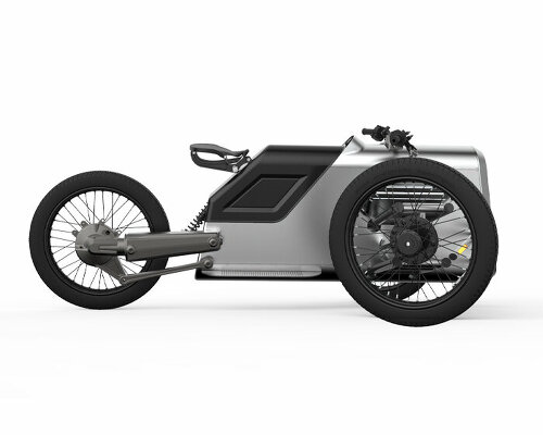 the 'e-trike revolution' by andre fangueiro takes cues from classic car racers