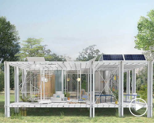 this flexible modular home design promotes a comfortable living experience