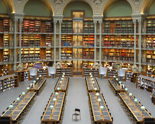 patrick jouin and alki furnish national library of france with discreet wooden 'orria' chairs