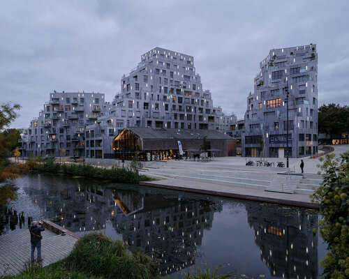 MVRDV shapes housing complex as geological formation in rennes, france