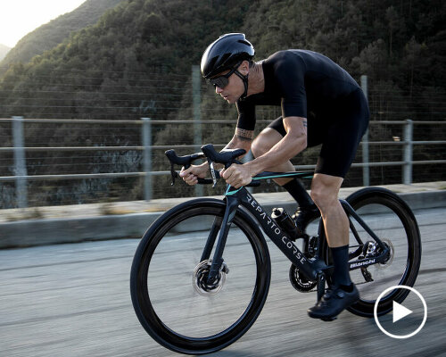 bianchi 'oltre RC' hyperbike uses 'air deflectors' to boost speed & reduce aerodynamic drag