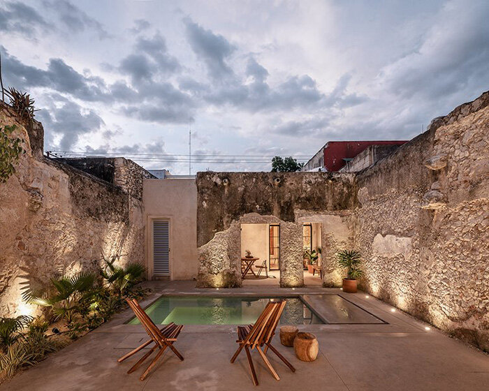 casa lohr emerges from 19th-century stone ruins in mérida to embrace raw materiality