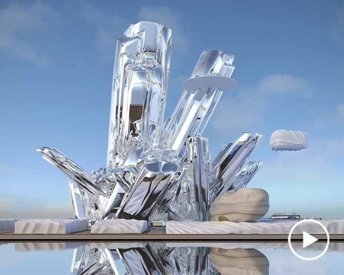 felipe escudero's metaverse city springs up like glacier crystals in decentraland