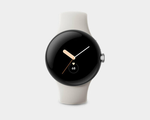 google unveils its first-ever pixel smartwatch with bold circular, domed design