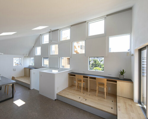 tokyo house is dotted with an 'ichimatsu' pattern of small windows