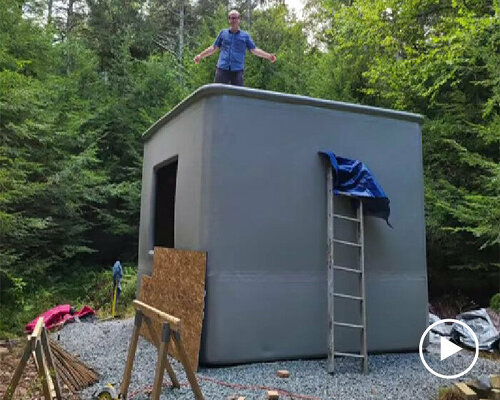 just like balloons, concrete structures inflate and shapeshift into houses