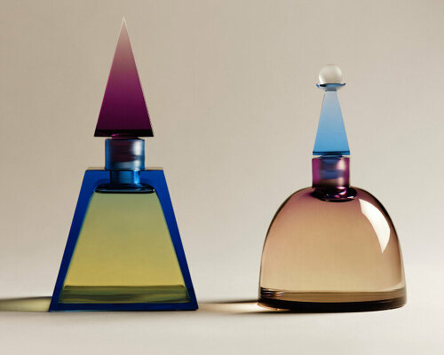 james turrell & lalique design desert-inspired perfumes & rippling crystal light panels