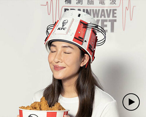 KFC brainwave bucket helmet challenges people to experience the power of comfort food