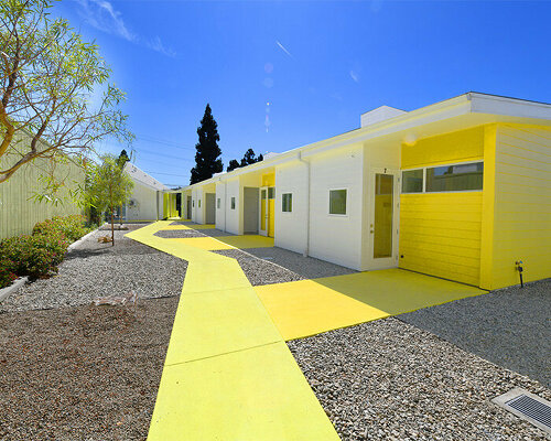 lehrer architects' vibrant residential complex gives shelter to unhoused veterans in LA