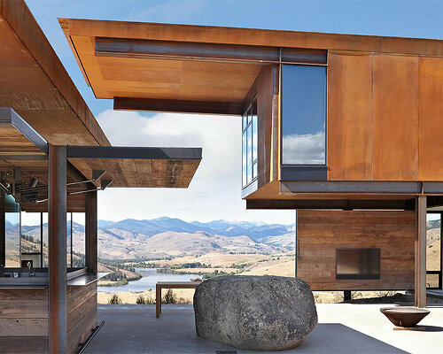 olson kundig designs 'studhorse' house as a contemporary campground in the mountains