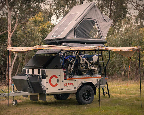 new 'ryder' toy hauler camper lets you bring your bikes on outback adventures