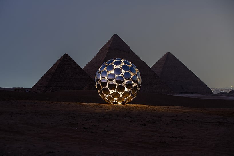 SpY's 'ORB' reflects giza pyramids + ancient egyptian symbology