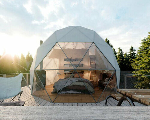 geodetic domes assemble 'ursa major' glamping site in greece