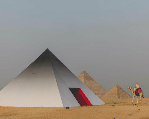 there's a new pyramid up in giza: JR returns to egypt with interactive art