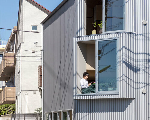 slanted corners and generous openings enliven 'apartment S' in tokyo