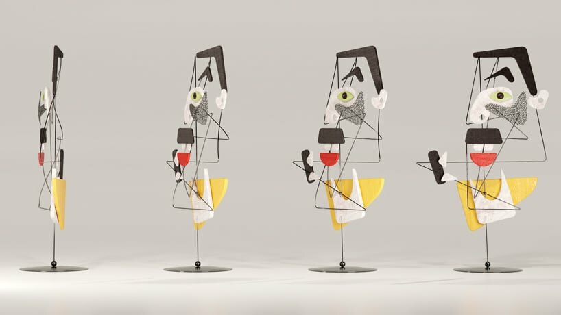 federico babina’s wirefaces portraits reconstruct iconic identities