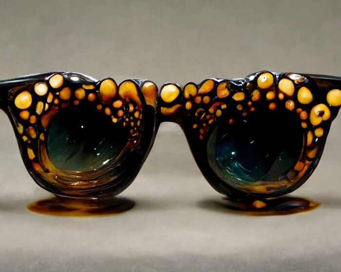 filippo nassetti’s AI explorations synthesize biomorphic forms in sculptural eyewear series