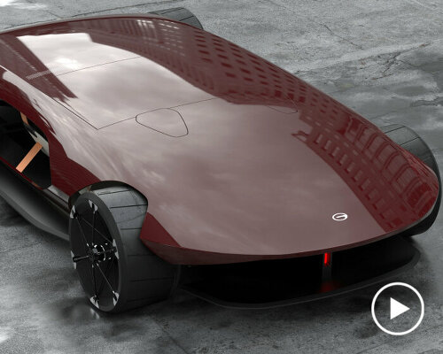 concept sports car 'gac barchetta' is ultra-flat, roofless, & powered by batteries