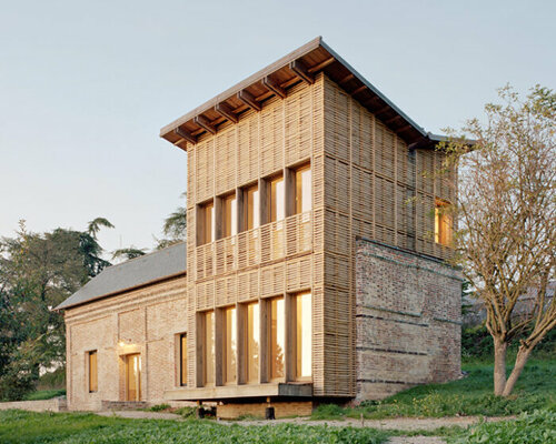 using only natural materials, this traditional brick house is given new life in normandy