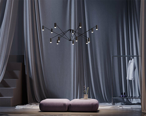 perezochando designs shape-shifting marset The W suspension lamp