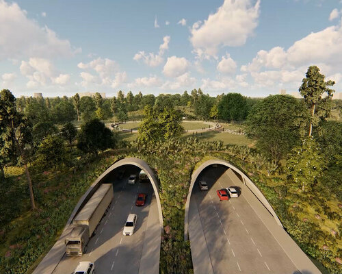 houston is cloaking a six-lane highway in a 'land bridge' prairie for wildlife