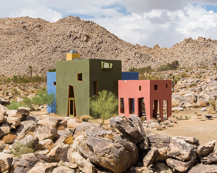 emerging from the rugged joshua tree desert, colorful 'monument house' opens to the public