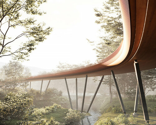 a 325-meter-long bridge will weave through one of bulgaria's largest parks