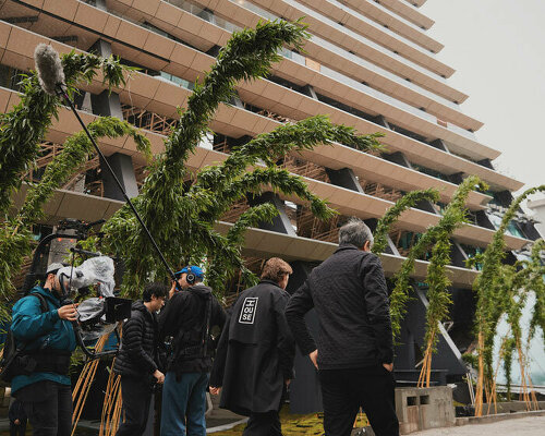 kengo kuma lands in vancouver to visit his first residential tower in north america