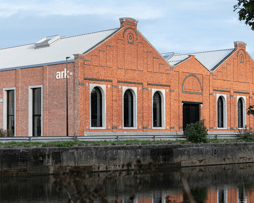 18th-century weaving mill restored to its past glory as a design showroom in belgium