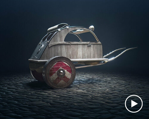 citroen reimagines iconic 2CV as chariot concept for upcoming asterix & obelix movie