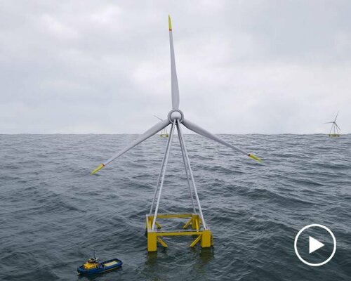 eolink's floating pyramid wind turbine captures more energy with longer blades