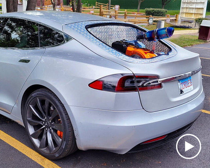 watch the first-ever cordless tesla go on a 1,800-mile road trip without charging