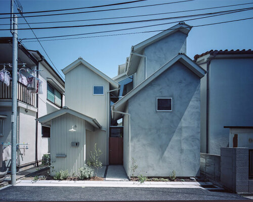 'house in koshien' by fujiwaramuro architects echoes japan's connecting roads + alleys