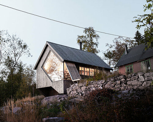 rever & drage pairs modern cabin with 1930s bolthole in nordmarka, norway