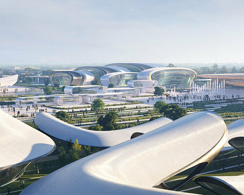 zaha hadid unveils masterplan of dismantable pavilions for ODESA EXPO 2030 in ukraine